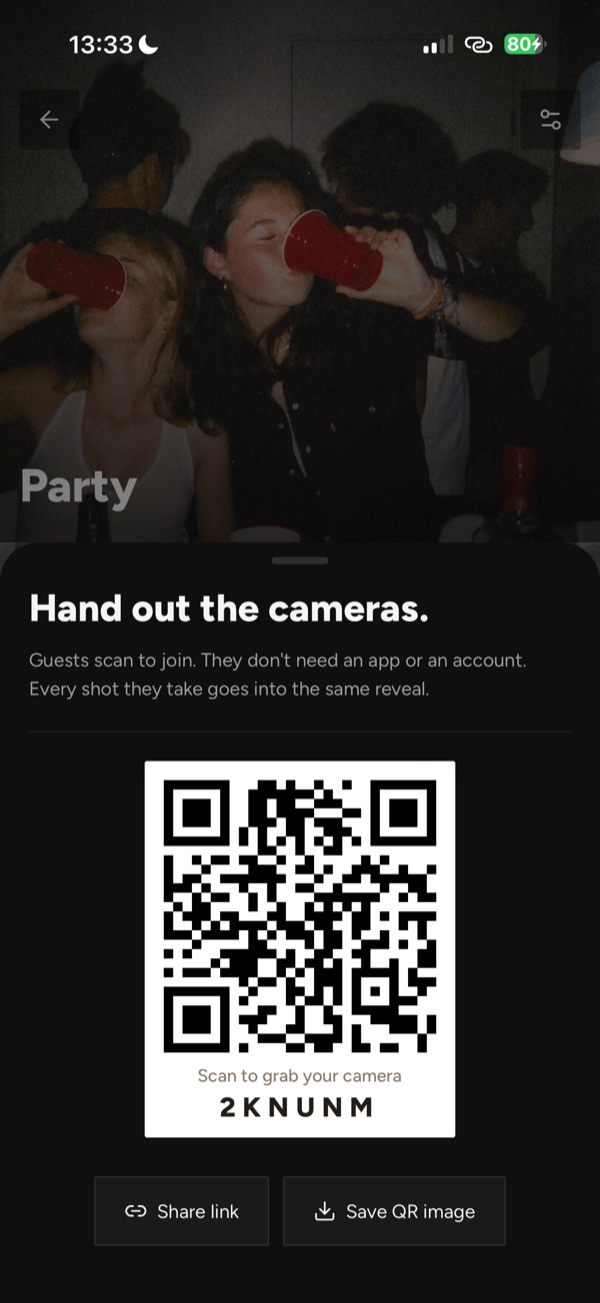 You hand out the cameras